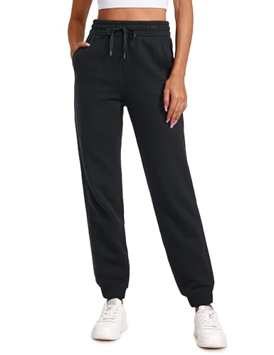 Amazon.com: CRZ YOGA Cotton Fleece Lined Sweatpants Women High